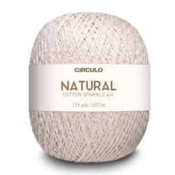 Círculo Natural Cotton Sparkle cotone con lurex oro/argento 2