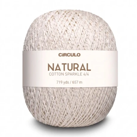 Círculo Natural Cotton Sparkle cotone con lurex oro/argento