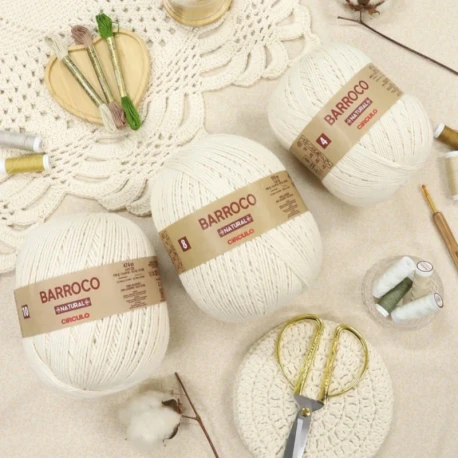 Círculo Natural Cotton Sparkle yarn 400g 657m Gold/Silver