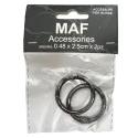 Round opening snap hooks with spring safety Ø 3.3cm - 2 Pieces