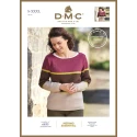 DMC Merino Essentiel women's striped pullover pattern