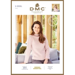 DMC Merino Essentiel solid colour pullover pattern