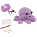 Complete Paul the Octopus amigurumi crochet kit contents