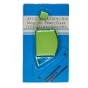 Small magnetic seam guide for sewing machine