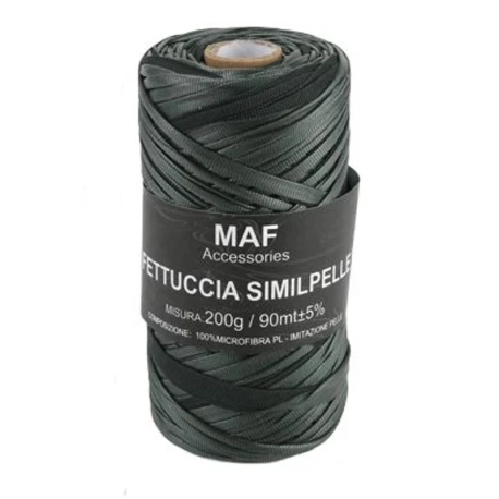 MAF faux leather ribbon yarn for structured crochet bags