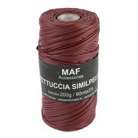 MAF faux leather ribbon yarn for structured crochet bags