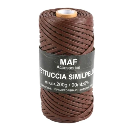 MAF faux leather ribbon yarn for structured crochet bags