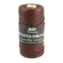 MAF faux leather ribbon yarn for structured crochet bags