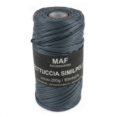 MAF faux leather ribbon yarn for structured crochet bags