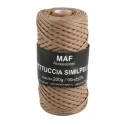 MAF faux leather ribbon yarn for structured crochet bags
