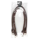 64cm tubular faux leather shoulder bag handles with rings