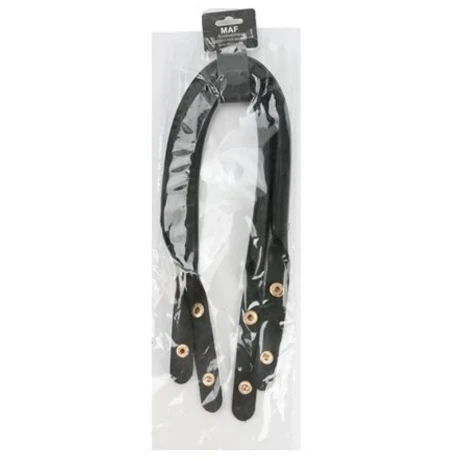 Manici ecopelle 60cm con bottoni automatici dorati