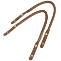 Manici ecopelle 60cm con bottoni automatici dorati