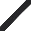 Black raw cotton webbing strap 3cm width for bags