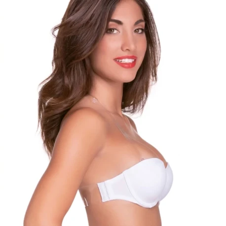 JOLLY bandeau bra with transparent back and straps - Love and Bra