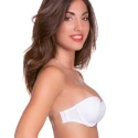 JOLLY bandeau bra with transparent back and straps - Love and Bra
