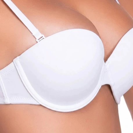 JOLLY bandeau bra with transparent back and straps - Love and Bra