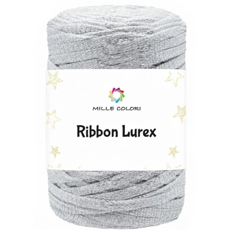 Fettuccia piatta Ribbon Lurex 250g per borse all’uncinetto