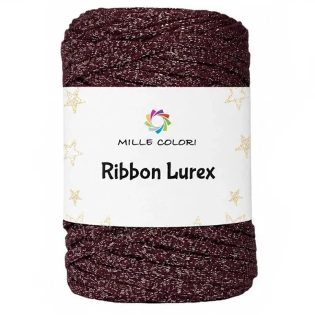Fettuccia piatta Ribbon Lurex 250g per borse all’uncinetto