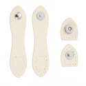 Chiusura a pattina ecopelle con magnete argento da cucire