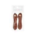 Gold faux leather sew-on magnetic flap closure for bags