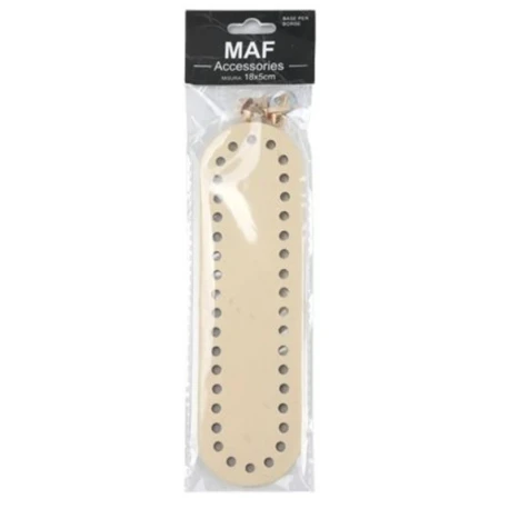18x5cm mini faux leather bag bottom with gold studs