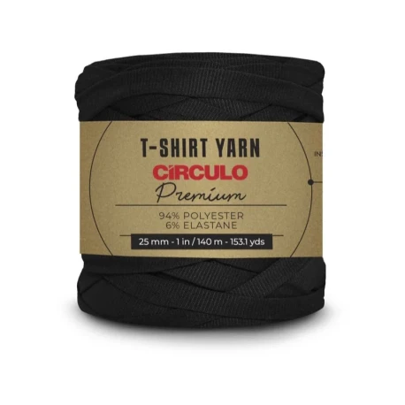 Círculo Premium T-Shirt yarn ribbon 25mm for bags & decor