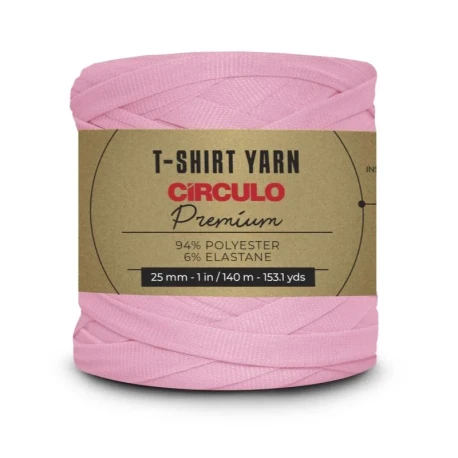 Círculo Premium T-Shirt yarn ribbon 25mm for bags & decor