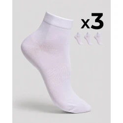 Unisex cotton bike socks 3 pair pack - breathable ankle fit 2