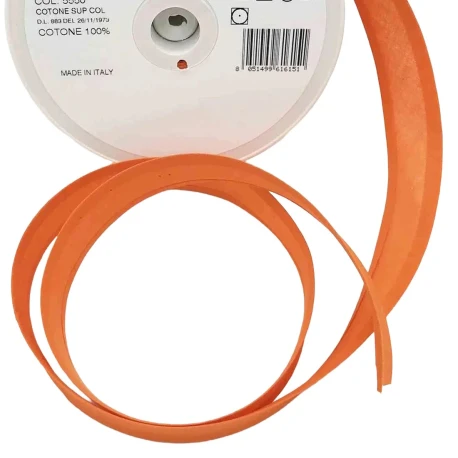 Bias tape 25 mm cotton top sleeve - 20 m roll