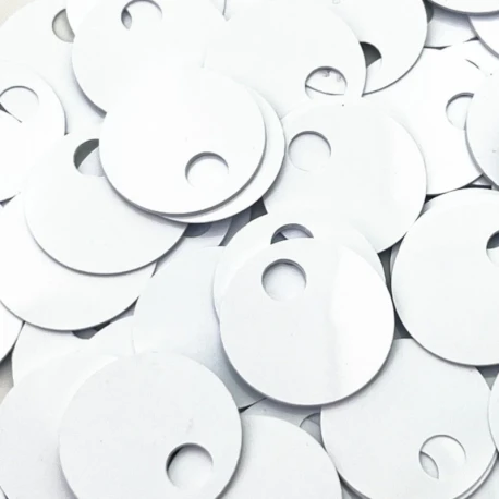 Large 20 mm silver sequins for decorating crocheted bags and clutches 500 pieces