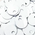 Large 20 mm silver sequins for decorating crocheted bags and clutches 500 pieces