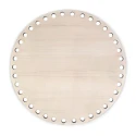 Fondo in legno rotondo Ø 30 cm per cestini e borse