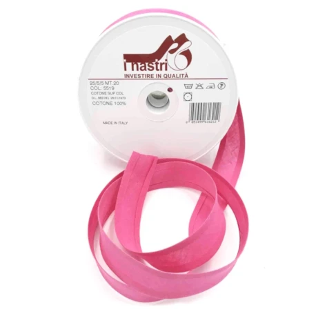 Bias tape 25 mm cotton top sleeve - 20 m