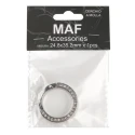 Rhinestone spring O-rings carabiner fasteners, 2-piece set
