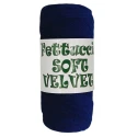 Soft velvet flat tubular yarn for crochet bags