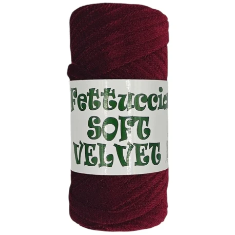 Soft velvet flat tubular yarn for crochet bags