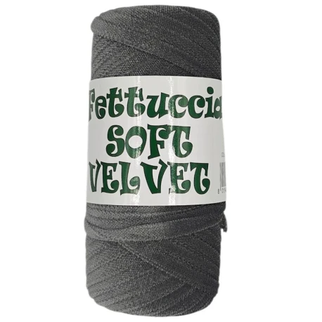 Soft velvet flat tubular yarn for crochet bags