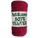 Soft velvet flat tubular yarn for crochet bags