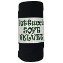 Soft velvet flat tubular yarn for crochet bags