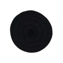 Soft velvet flat tubular yarn for crochet bags