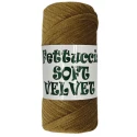 Soft velvet flat tubular yarn for crochet bags