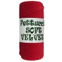 Soft velvet flat tubular yarn for crochet bags