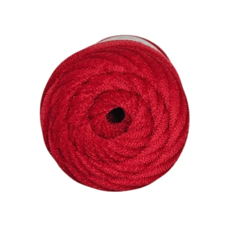 Soft velvet flat tubular yarn for crochet bags