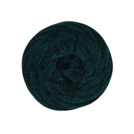 Soft velvet flat tubular yarn for crochet bags