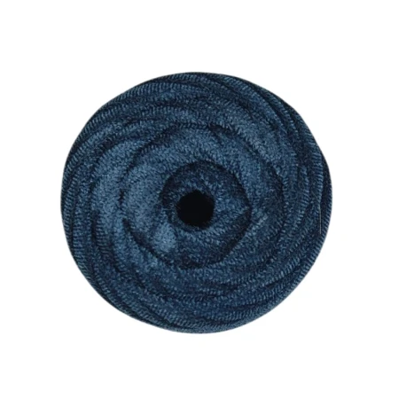 Soft velvet flat tubular yarn for crochet bags