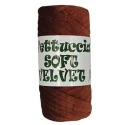 Soft velvet flat tubular yarn for crochet bags