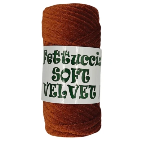 Soft velvet flat tubular yarn for crochet bags