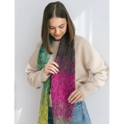 DMC Révélation leaflet: 3 scarf knitting patterns 2