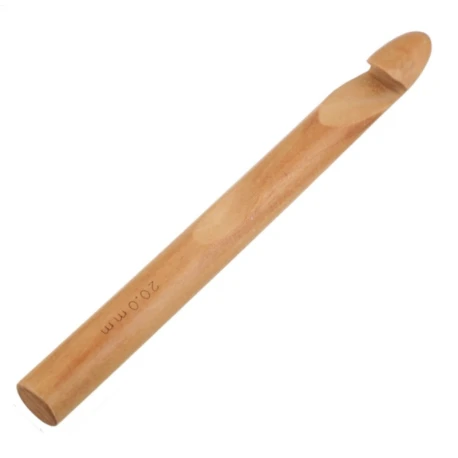 Uncinetto gigante in legno naturale 20mm